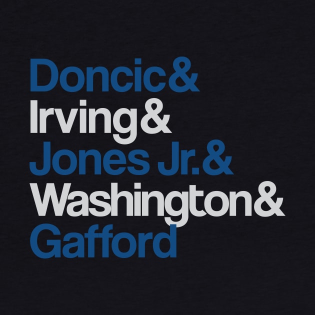 Mavs superstars: Dallas Starting Five Tribute Tee by BooTeeQue